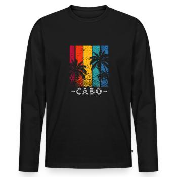 Mexique Cabo Mexican Nation Cadeau - T-shirt manches longues Premium bio Homme - noir - Devant - Nico (187cm)