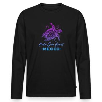 Mexique Cabo Mexican Nation Cadeau - T-shirt manches longues Premium bio Homme - noir - Devant - Nico (187cm)