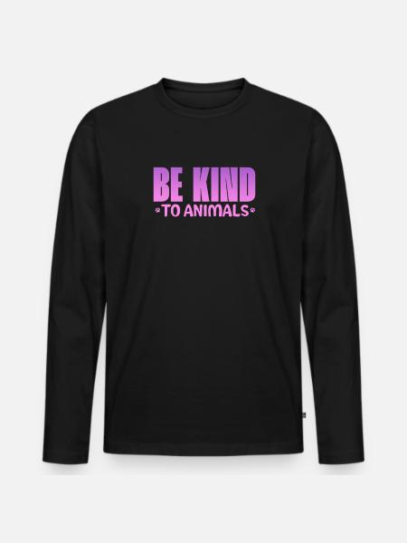 Animal Rescue - Men's Premium Organic Long Sleeve Shirt - black