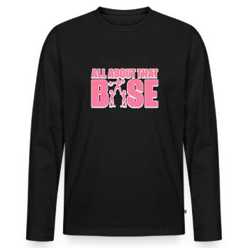 Cheerleader - T-shirt manches longues Premium bio Homme - noir - Devant - Nico (187cm)