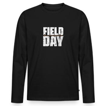 Kindergarten - Men's Premium Organic Long Sleeve Shirt - black - Front - Nico (187cm)