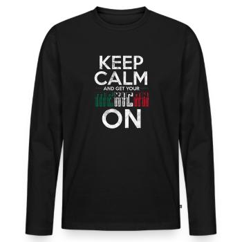 Mexico - Men's Premium Organic Long Sleeve Shirt - black - Front - Nico (187cm)