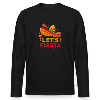Mexico - Men's Premium Organic Long Sleeve Shirt - black - Front - Nico (187cm)