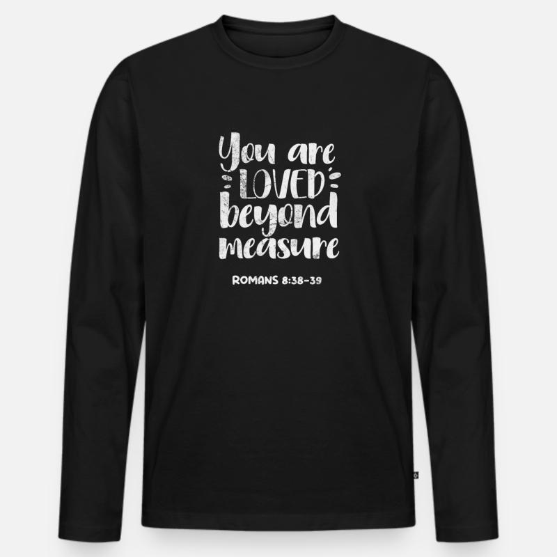 Bibel - Männer Premium Bio Langarmshirt - Schwarz