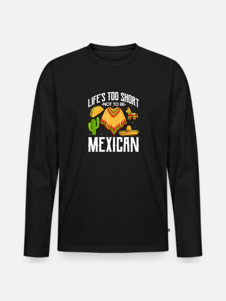 Mexico Mexican Mexican Nation Gift - Men's Premium Organic Long Sleeve Shirt - black