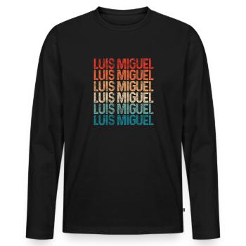 Mexico - Men's Premium Organic Long Sleeve Shirt - black - Front - Nico (187cm)