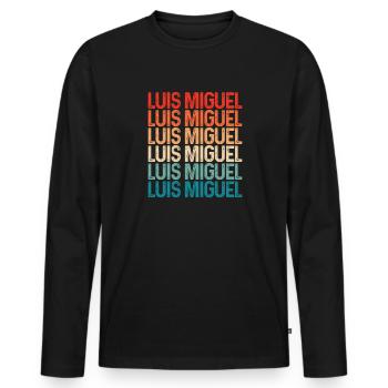 Cadeau de la nation mexicaine mexicaine - T-shirt manches longues Premium bio Homme - noir - Devant - Nico (187cm)