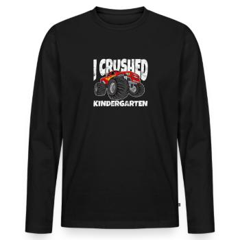 Kindergarten - Men's Premium Organic Long Sleeve Shirt - black - Front - Nico (187cm)