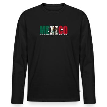 Cadeau de la nation mexicaine mexicaine - T-shirt manches longues Premium bio Homme - noir - Devant - Nico (187cm)
