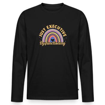 ADHD ADHD Attention Deficit Gift - Men's Premium Organic Long Sleeve Shirt - black - Front - Nico (187cm)