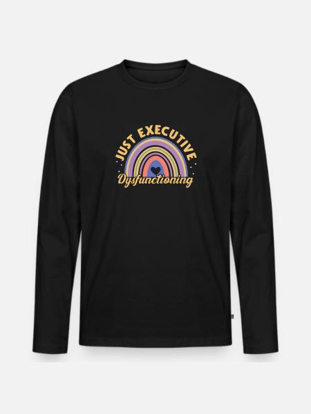 ADHD ADHD Attention Deficit Gift - Men's Premium Organic Long Sleeve Shirt - black