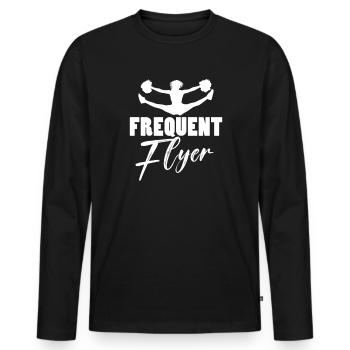 Cheerleader - T-shirt manches longues Premium bio Homme - noir - Devant - Nico (187cm)