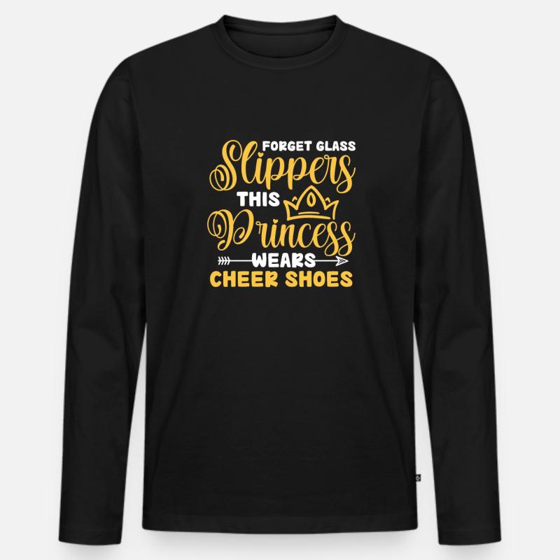 Cheerleader - Männer Premium Bio Langarmshirt - Schwarz