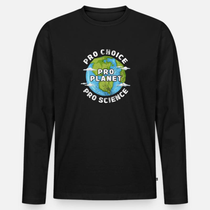 Klimawandel Umwelt Earth Erde Geschenk - Männer Premium Bio Langarmshirt - Schwarz