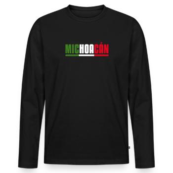 Cadeau de la nation mexicaine mexicaine - T-shirt manches longues Premium bio Homme - noir - Devant - Nico (187cm)
