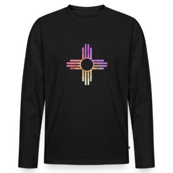 Mexico - Men's Premium Organic Long Sleeve Shirt - black - Front - Nico (187cm)