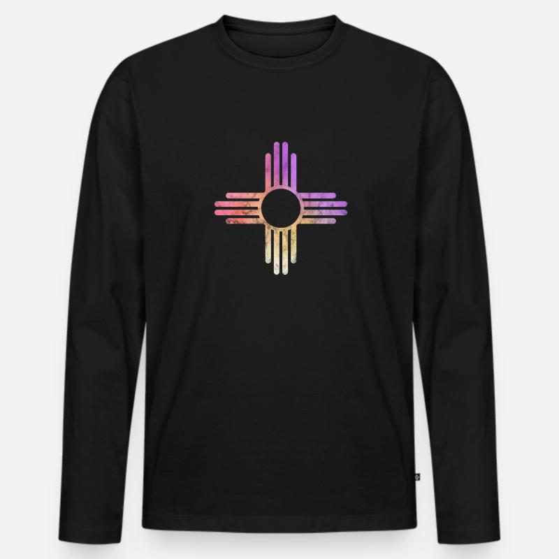 Mexiko - Männer Premium Bio Langarmshirt - Schwarz