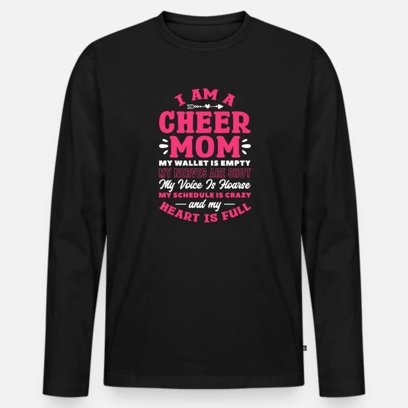 Cheerleader - Männer Premium Bio Langarmshirt - Schwarz
