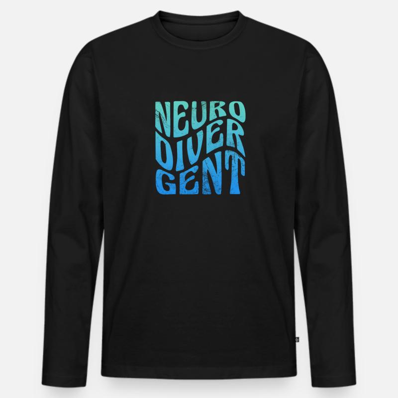ADHS - Männer Premium Bio Langarmshirt - Schwarz