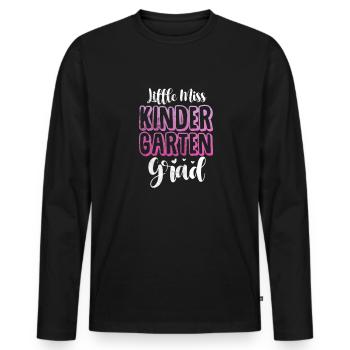 Kindergarten - Men's Premium Organic Long Sleeve Shirt - black - Front - Nico (187cm)