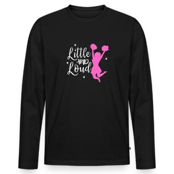 Cheerleader - T-shirt manches longues Premium bio Homme - noir - Devant - Nico (187cm)