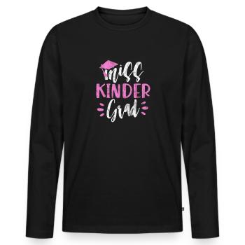 Kindergarten - Men's Premium Organic Long Sleeve Shirt - black - Front - Nico (187cm)