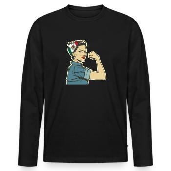 Cadeau de la nation mexicaine mexicaine - T-shirt manches longues Premium bio Homme - noir - Devant - Nico (187cm)