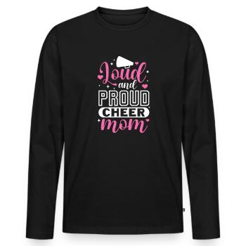 Cheerleader - T-shirt manches longues Premium bio Homme - noir - Devant - Nico (187cm)