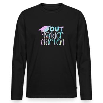 Kindergarten - Men's Premium Organic Long Sleeve Shirt - black - Front - Nico (187cm)