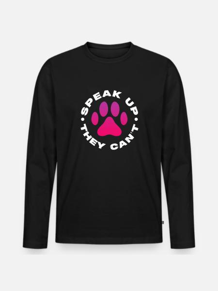 Animal Rescue - Men's Premium Organic Long Sleeve Shirt - black