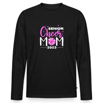 Cheerleader - T-shirt manches longues Premium bio Homme - noir - Devant - Nico (187cm)