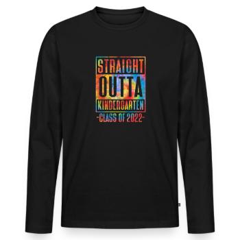 Kindergarten - Men's Premium Organic Long Sleeve Shirt - black - Front - Nico (187cm)