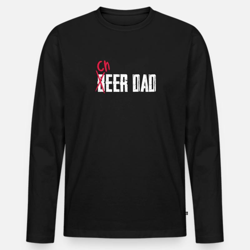 Cheerleader - Männer Premium Bio Langarmshirt - Schwarz