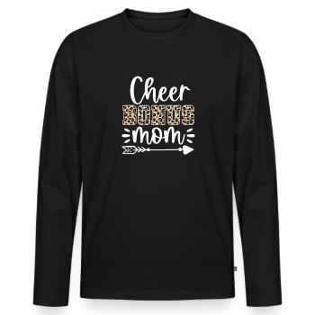 Cheerleader - T-shirt manches longues Premium bio Homme - noir - Devant - Nico (187cm)