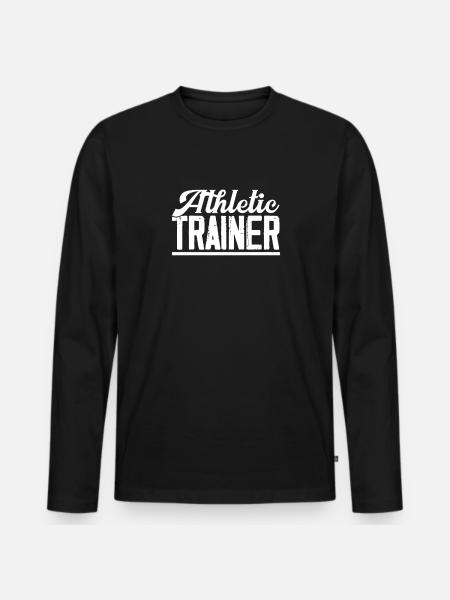 Sportmediziner - Männer Premium Bio Langarmshirt - Schwarz