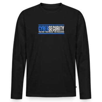 Hacker Coder Computerfreak Nerd Hacking Geschenk - Männer Premium Bio Langarmshirt - Schwarz - Vorne - Nico (187cm)