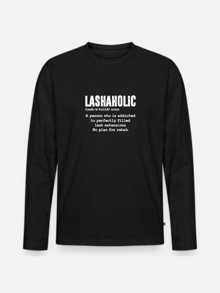 Beautician Cosmetics Makeup Gift - Men's Premium Organic Long Sleeve Shirt - black