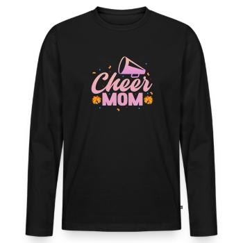 Cheerleader - T-shirt manches longues Premium bio Homme - noir - Devant - Nico (187cm)