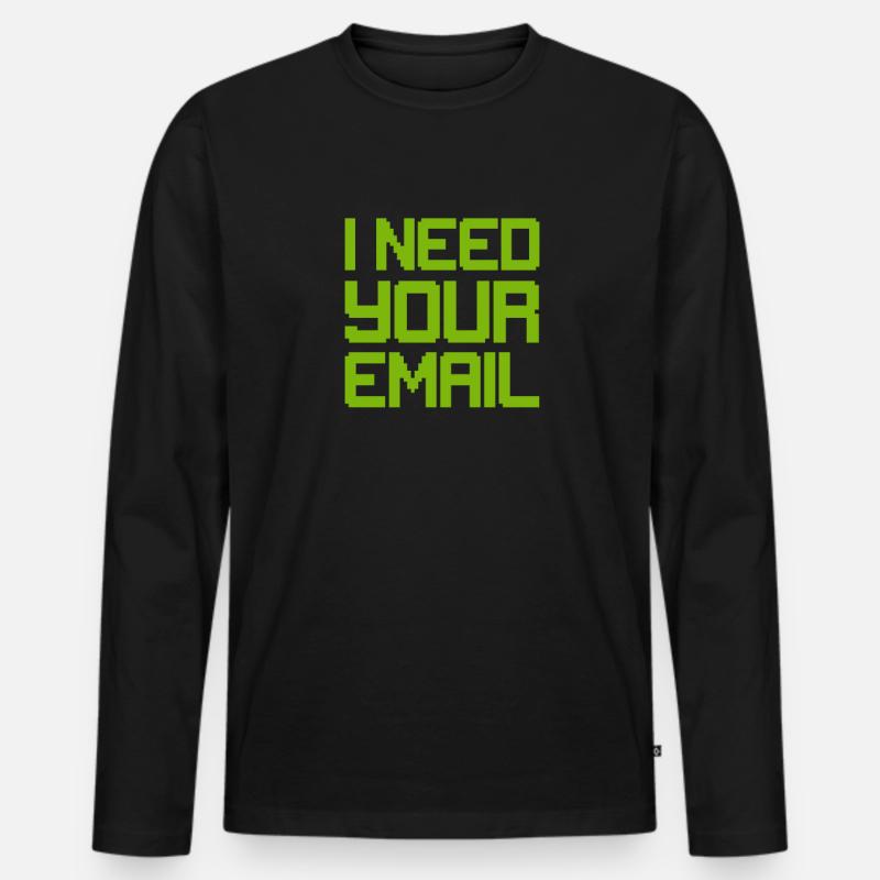 Hacker Coder Computer Hacking Cadeau - T-shirt manches longues Premium bio Homme - noir