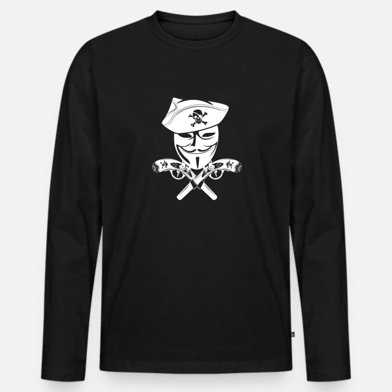 Hacker Coder Computer Hacking Gift - Men's Premium Organic Long Sleeve Shirt - black