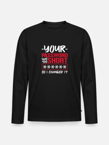 Hacker Coder Computer Hacking Gift - Men's Premium Organic Long Sleeve Shirt - black
