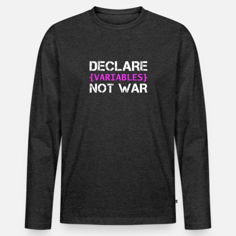 Hacker Coder Computer Hacking Gift Men's Premium Organic Long Sleeve Shirt