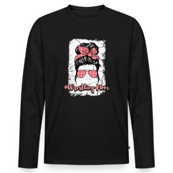 Lutteur lutteur Fight Wrestling Ringer cadeau - T-shirt manches longues Premium bio Homme - noir - Devant - Nico (187cm)