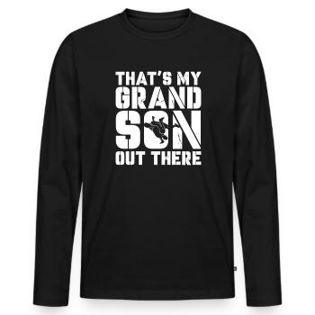 Lutteur lutteur Fight Wrestling Ringer cadeau - T-shirt manches longues Premium bio Homme - noir - Devant - Nico (187cm)