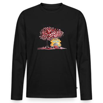 Chauffeur de bus Chauffeur de bus Bus Schuhlbus cadeau - T-shirt manches longues Premium bio Homme - noir - Devant - Nico (187cm)