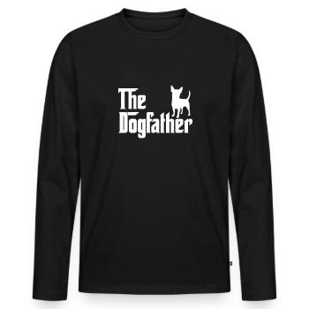 Chihuahua Hund Hundeschule Hundehalter Geschenk - Männer Premium Bio Langarmshirt - Schwarz - Vorne - Nico (187cm)