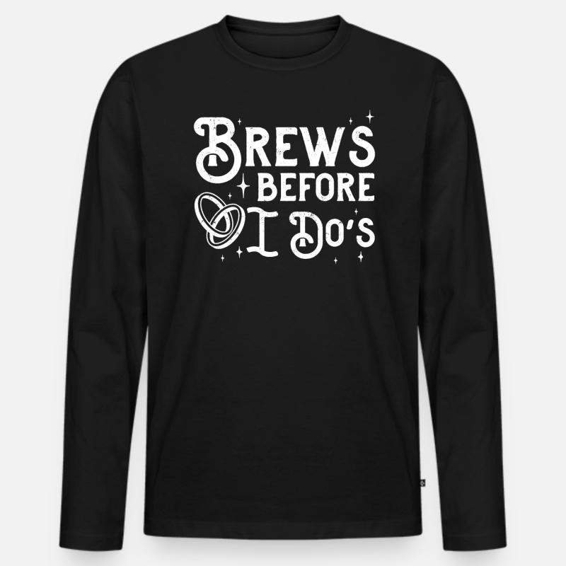 Junggeselle Jungesellenabschied - Männer Premium Bio Langarmshirt - Schwarz