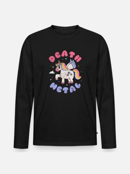 Death metal - Men's Premium Organic Long Sleeve Shirt - black