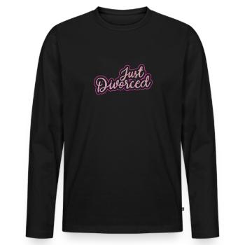 Divorce - Men's Premium Organic Long Sleeve Shirt - black - Front - Nico (187cm)