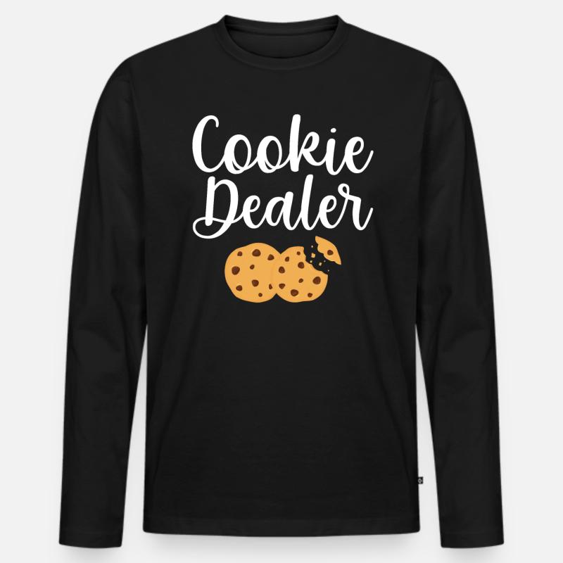 Bäcker Bäckerein Backwaren Backen Geschenk - Männer Premium Bio Langarmshirt - Schwarz